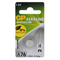 1.5V Alkaline LR44 Battery | 110mAh Capacity | Compact Size | @Card of 1 | by Powercell