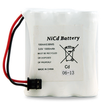 3.6V NiCad Cordless Phone Battery | 1000mAh Capacity | Rechargeable | by Powercell