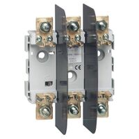 Base for blade type cartridge fuse - 3P bare - size 000/00 - 100 A