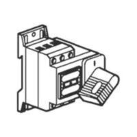 Vistop isolating switch 3 poles 32A with black front handle