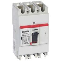 MCCB - DRX 125 - thermal magnetic - Icu 10 kA - 415 V~ - 3P - In 100 A