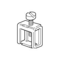 Connector - for non perforated bars - 10 to 35 mm²