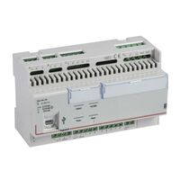 BACNET Hotel room controller unit with 8 inputs and 10 outputs for hotel room management - 8 DIN modules