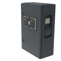 Metal charging station Green'up Premium 3ph for 2 electric cars - Mode 2 and 3 - Power 22kW 32A with DC protection