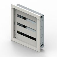 Metal cabinet XL³ S 160 flush mounting 3 rows of 24 modules