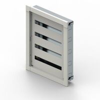 Metal cabinet XL³ S 160 flush mounting 4 rows of 24 modules