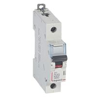 MCB DX3 6000A 1 pole 20A curve D