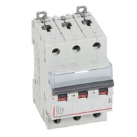 MCB DX3 6000A 3 pole 16A curve D