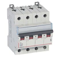 MCB DX3 6000A 4 pole 20A curve D