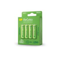 AA Rechargeable Battery GP Recyko | 1.2V | 2600mAh Capacity | Low Self-Discharge | @Card of 4 | by Powercell