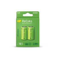 Rechargeable C Size Battery | 3000mAh Capacity | Low Self-Discharge Technology | @Pack of 2 | by Powercell