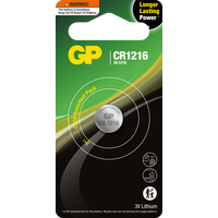 GP 3V 1216 Lithium Coin Cell | Reliable Power | Long Shelf Life | Compact Size | @Card of 1 | by Powercell