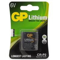 6V Lithium CR-P2 Battery | 1400mAh Capacity | Long-Lasting Power | Compact Size | @Card of 1 | by Powercell