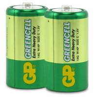 1.5V Extra Heavy Duty C Battery | Carbon Zinc Chemistry | Bulk Pack of 2 | by Powercell