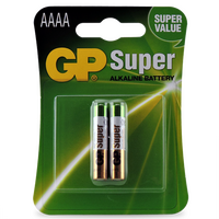 GP Super Alkaline AAAA Batteries | 1.5V Output | High-Performance Chemistry | Compact Size | @Card of 2 | by Powercell