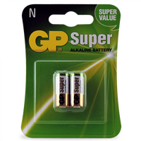 GP Super Alkaline N Size Battery | 1.5V Long-Lasting Power | Compact Design | @Card of 2 | by Powercell