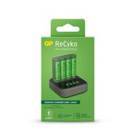 GP Recyko 4 Bay USB Charger | Vertical Design | LCD Display | Safety Timer Protection | by Powercell