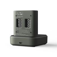 4 Bay USB Charger with 4 NiMH AA Batteries | Fast Charging in 1.3 Hours | LED Indicators | by Powercell