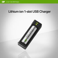 5V Single Slot Li-Ion Charger | Compatible with 10440-26650 | Intelligent Charging & Safety Features | by Powercell