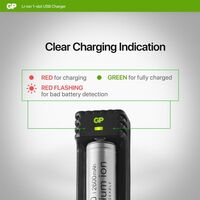 5V Single Slot Li-Ion Charger | Compatible with 10440-26650 | Intelligent Charging & Safety Features | by Powercell