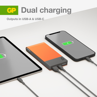 Li-ion Powerbank 10Ah 37Wh | USB-C PD 22.5W Fast Charge | Grey | by Powercell