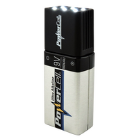 9V LED Torch | 30 Lumens | 2 Lighting Functions | Compact Design | @Display Box of 30 | by Powercell