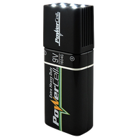 9V LED Torch GP Blocklite | 30 Lumens | 2 Lighting Functions | Compact Design | @Display Box of 30 | by Powercell