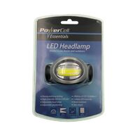 Powercell LED Headlamp | 200 Lumens Brightness | 3 Light Settings | Adjustable Head Strap | by Powercell