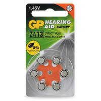 GP Zinc Air 14V Hearing Aid Battery PR48 | Long-Lasting Power | Dial Pack of 6 | by Powercell