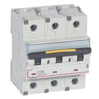 MCB DX3 10000A 3 pole 100A curve C
