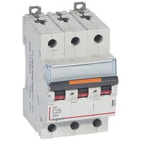 MCB DX3  3 pole 25A curve C