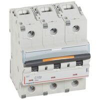 MCB DX3  3 pole 100A curve C
