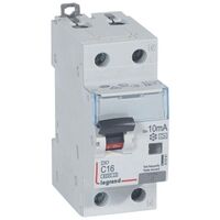 RCBO - DX³ 6000 -10 kA -1P+N-230 V~ -16 A -10 mA -A type -N right hand