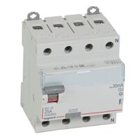 RCD DX³-ID - 4P 400 V~ neutral right hand side - 25 A - 30 mA - A type