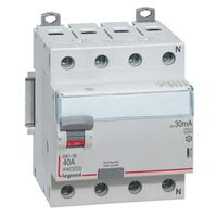 RCD DX³-ID - 4P 400 V~ neutral right hand side - 40 A - 30 mA - A type