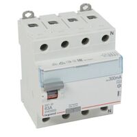 RCD DX³-ID - 4P 400 V~ neutral right hand side - 63 A - 300 mA - A type
