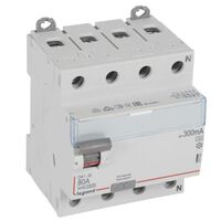 RCD DX³-ID - 4P 400 V~ neutral right hand side - 80 A - 300 mA - A type