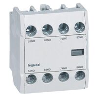 Auxiliary contact 4NO for CTX3 3P 9A to 150A and 4P 40A to 135A - front mounting