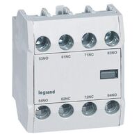 Auxiliary contact 2NO2NC for CTX3 3P 9A to 150A and 4P 40A to 135A - front mounting