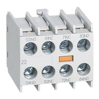 Auxiliary contact 2NO2NC for CTX3 mini and control relays - front mounting