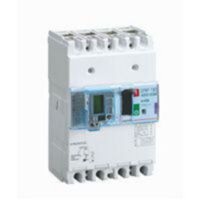 DPX³160 thermal magnetic release circuit breaker with earth leakage module, 4 poles 40A and breaking capacity 16kA