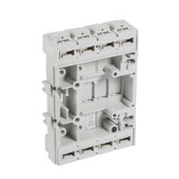 Flat rear terminal mounting base - for DPX³ only - 4P