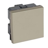 Arteor™ - 1-way switch 10 AX 250 V~ - 2 modules square version - Champagne