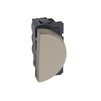Arteor™ - 1-way switch 10 AX 250 V~ - 1 right modules round version - Champagne