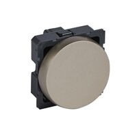 Arteor™ - 1-way switch 10 AX 250 V~ - 2 modules round version - Champagne