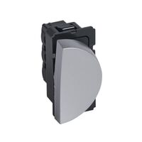 Arteor™ - 1-way switch 10 AX 250 V~ - 1 right modules round version - Alu