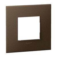 Arteor™ - British standard plate square version 2 modules - Dark Bronze