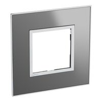 Arteor™ - British standard plate square version 2 modules - Reflective Metal - Stainless Steel