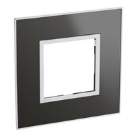 Arteor™ - British standard plate square version 2 modules - Reflective Metal - Black