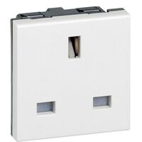Arteor™ - Socket - BS 1363 - 13 A - 2P+E - 2 modules - White